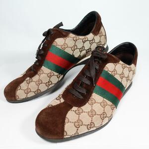 【超美品・28㎝】GUCCI グッチ シェリーライン スニーカー 靴