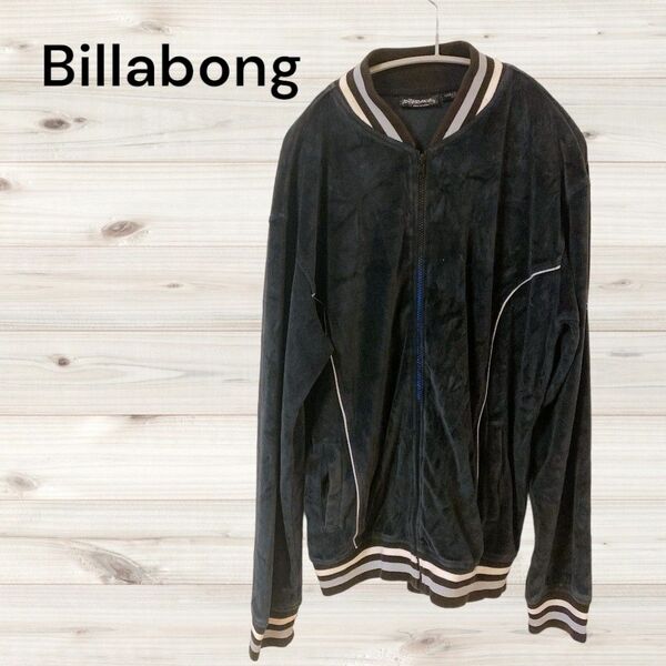 Billabong ブルゾン ジャンパー ジップアップ コットン Lサイズ 黒 アウター