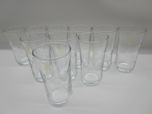★川0209 日本の器 和風切子 カメイガラス グラス ガラス コップ タンブラー 10客セット