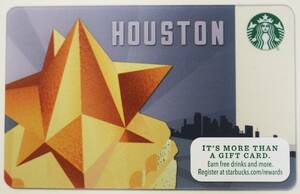 北米 USA スターバックスカード 2015ヒューストン限定 スタバカード 海外 アメリカ 地域限定 テキサス州