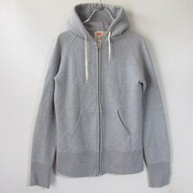 ○良品 TraditionalWeatherwear トラディショナル ウェザーウェア◆スウェット ジップパーカー フーディー Ｗジップ◆レディース グレー Ｓ_画像2