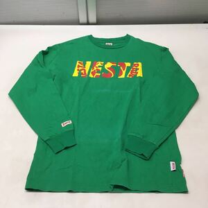 送料無料★NESTA ネスタブランド★長袖Tシャツ　ロンT★Mサイズ★グリーン#51012sNj53