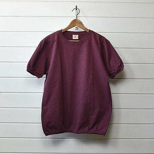 新品 goodwear グッドウェア 半袖 リブ Tシャツ XL ダークワイン｜23i2951