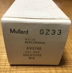 Mullard GZ33 CV5745 неиспользованный мусор был обработан ①