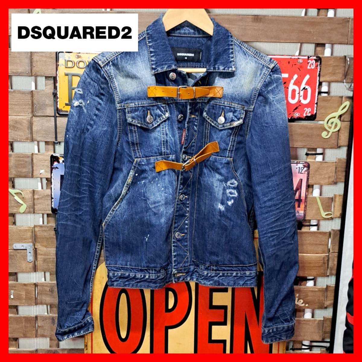 2023年最新】Yahoo!オークション -dsquared2 レザー ジャケットの中古