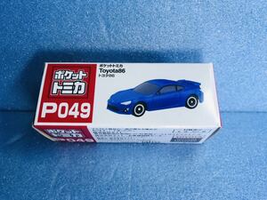 ポケットトミカ　トヨタ86 　青　ブルー　ミニカー