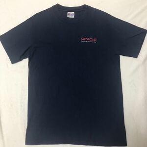 Hanes ORACLE Tシャツ ネイビー　メンズ　Mサイズ