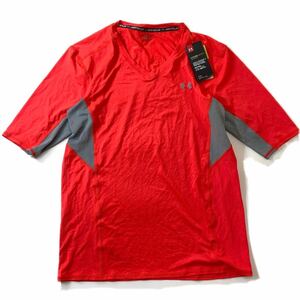 アンダーアーマー コンプレッションシャツ　ゴルフ　MGF3105 オレンジ　XL