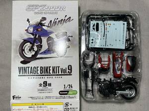 F-toys ヴィンテージバイクキット9◆1/24 02 カワサキGPZ900R 1985年 A2 北米仕様 エボニーxファイアクラッカーレッド