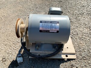 中古 HITACHI 日立 SILENT POWER EROUP-K 200V 0.75kW 4POLE モーター 50/60Hz 動力 引取歓迎 茨城県常陸大宮市根本 231018や4 M 100