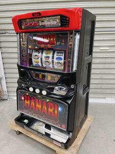 中古 パチスロ 実機 HANABI ハナビ BHS2 マッドブラック コイン不要機 家庭用電源 スロット 引取歓迎 茨城県常陸大宮市 231029あら3 J 佐