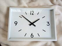 美品　無印良品 駅の時計　掛け時計　インテリア　 白　ホワイト　MJ-WCJS1_画像1