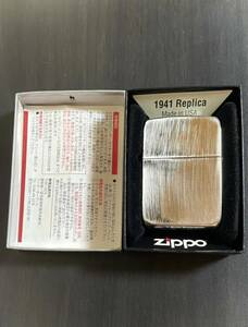 【※動画有 ◎超良音個体 チューニング Zippo】1941 レプリカ ダメージ加工 半鏡面 シルバー replica