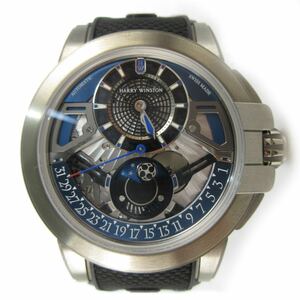  limitation 300ps.@HARRY WINSTON Harry Winston Ocean Project Z13 Zari um self-winding watch men's wristwatch blue silver 