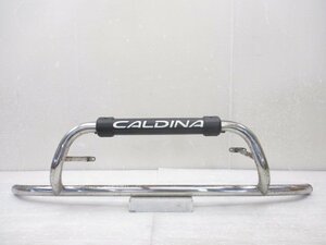 即決 CALDINA カルディナ ST191 純正 オプション フロント バンパー ガード ステンレス製 (B035928)