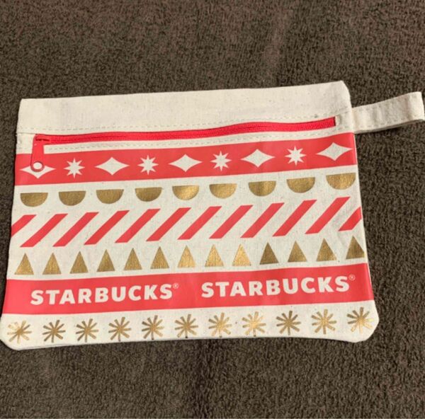 Starbucks スタバ スターバックス 2020 クリスマス ポーチ ミニポーチ 美品 ノベルティ 未使用