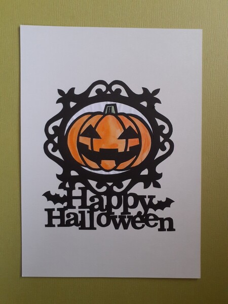 切り絵 ハロウィーンパンプキン