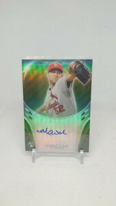 2013 Bowman Sterling Green Refractor Michael Wacha Auto RC /125 MLB Rookie Autograph Signature 今季14章4敗 エース