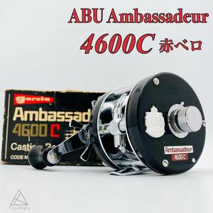 極希少◆ABU アンバサダー 4600C 1978年 赤ベロ 初期◆整備済 オールド アブガルシア/ヴィンテージ/ベイト/右/バス/トラウト/ナロー/美品