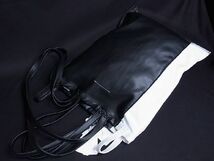 ■新品■未使用■ MM6 Maison Margiela エムエムシックス メゾンマルジェラ レザー 2WAY トートバッグ ショルダー ブラック系 AB1485Uk_画像5