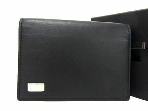 ■新品■未使用■ dunhill ダンヒル レザー カードケース カード入れ 名刺入れ ブラック系 BF3447