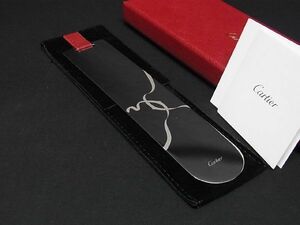 ■新品■未使用■ Cartier カルティエ ブックマーカー 栞 しおり ステーショナリー シルバー系 AQ4937