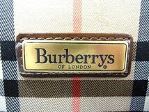 ■極美品■ Burberrys バーバリーズ ノバチェック キャンバス×レザー 2WAY ハンドバッグ ショルダー ブラウン系 AP8415_画像8