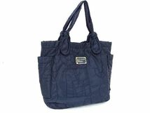 1円 ■美品■ MARC BY MARC JACOBS マークバイマークジェイコブス ナイロン トートバッグ ショルダー 肩掛け ネイビー系 BE5917_画像1