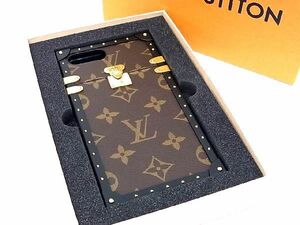 ■極美品■LOUIS VUITTON ルイヴィトン M64483 モノグラム アイトランク iPhone7 対応 アイフォンケース スマホケース ブラウン系 BE6240