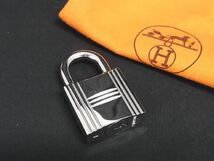 希少■極美品■ HERMES エルメス カデナのみ ビックサイズ 大きい 南京錠 パドロック ナンバー1 シルバー系 BG3472_画像1