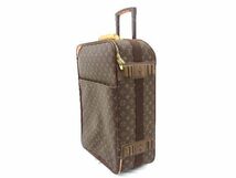 1円 LOUIS VUITTON ルイヴィトン M23294 モノグラム ペガス55 2輪 キャリーバッグ レディース メンズ ブラウン系 BG2051S2_画像3