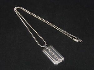 1円 ■美品■ TIFFANY＆Co ティファニー アトラス SV925 ボールチェーン ネックレス ペンダント アクセサリー シルバー系 AR4325