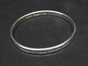 1円 ■美品■ TIFFANY＆Co ティファニー 1837 ナロー SV925 バングル ブレスレット アクセサリー レディース メンズ シルバー系 AM8869