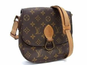 1円 ■美品■ LOUIS VUITTON ルイヴィトン M51244 モノグラム ミニサンクルー ショルダーバッグ クロスボディ 斜め掛け ブラウン系 AR9541