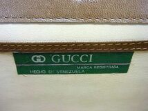 1円 ■美品■ GUCCI オールドグッチ ヴィンテージ PVC チェーン ショルダーバッグ ワンショルダー レディース ブラウン系 BG3512_画像6