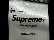 1円 ■美品■ Supreme シュプリーム アクリル100% ニット帽 ニットキャップ 帽子 メンズ レディース ブラック系 AQ8467_画像4