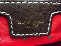 1円 ■美品■ kate spade ケイトスペード ウール×レザー ハンドバッグ ショルダーバッグ レディース グレー系×ブラウン系 AQ8820_画像6