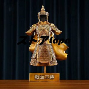 Art hand Auction 密教法具 寺院用仏具★ 仏像 戦国武将甲冑 フィギュア 真鍮 置物･五月人形 鎧飾りフィギュア 真鍮 置物･五月人形 鎧飾り q843, 住まい, インテリア, 仏壇, 仏具, 仏具一般