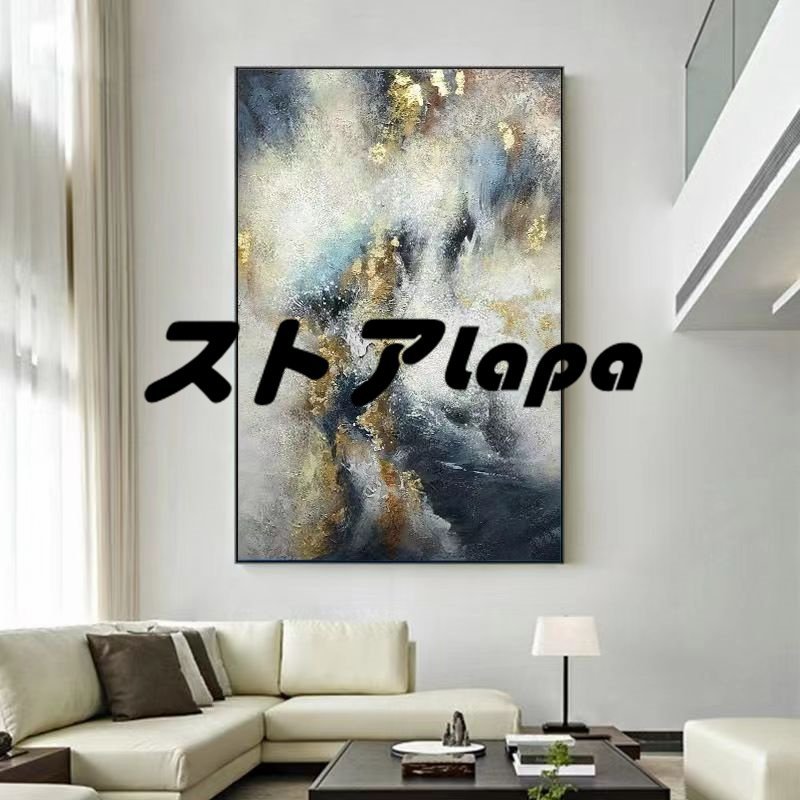 Popular item★ Pure hand-painted painting Luxury gold leaf Oil painting Drawing in drawing room Entrance decoration Corridor mural Q1133, painting, oil painting, still life painting