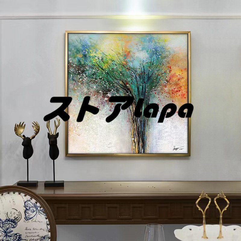 Super beautiful item★Pure hand-painted painting, reception room hanging, entrance decoration, hallway mural q1218, Painting, Oil painting, Still life