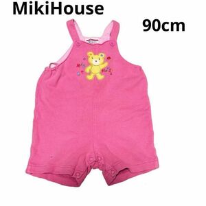 MikiHouse ミキハウス　レトロ　ピンクロンパース サロペット　90cm