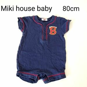  Miki House baby retro детский комбинезон 80cm бейсбол 