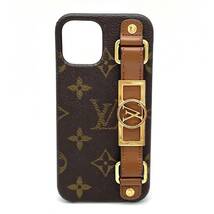 N 1円 良品 LOUIS VUITTON ルイヴィトン モノグラム バンパードーフィーヌ iPhone12 12pro iPhoneケース M69782_画像1