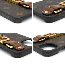 N 1円 良品 LOUIS VUITTON ルイヴィトン モノグラム バンパードーフィーヌ iPhone12 12pro iPhoneケース M69782_画像10