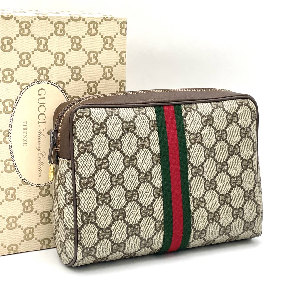 ☆美品 オールド グッチ OLD GUCCI シェリーライン GG柄 メンズ