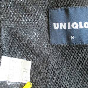 UNIQLO ナイロン ジップベスト 黒 M 身幅52cm ユニクロ アウトドアベスト 普段着 作業着の画像5