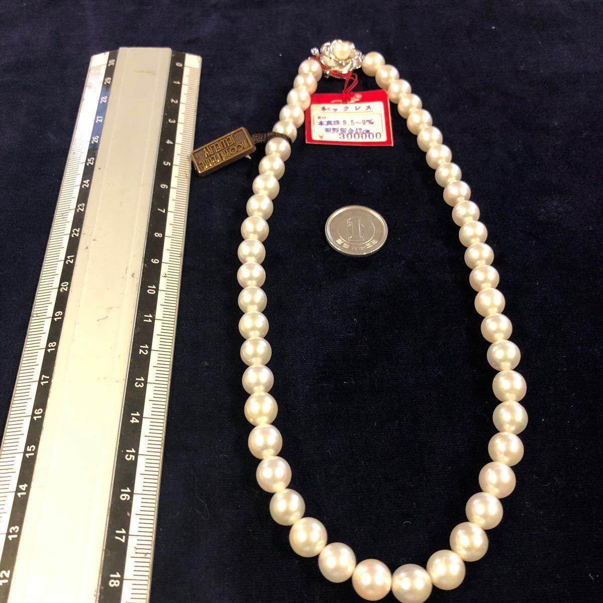 あこや 真珠花珠 ネックレス 約8 0～8 5mm 重量約 42 3g 長さ約 43cm