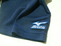 ssy7379 Mizuno ミズノ 半袖 Tシャツ ダークネイビー ■ バックプリント ■ クルーネック ワッペン スポーツ Lサイズ_画像7