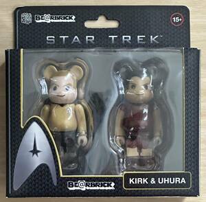 Bearbrick Star Trek KIRK&UHURA 100% 2 body set 