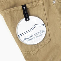 新品正規品 JACOB COHEN ヤコブ コーエン J622 COMFORT メンズ コットン ストレッチ カラー パンツ サンド W34_画像10